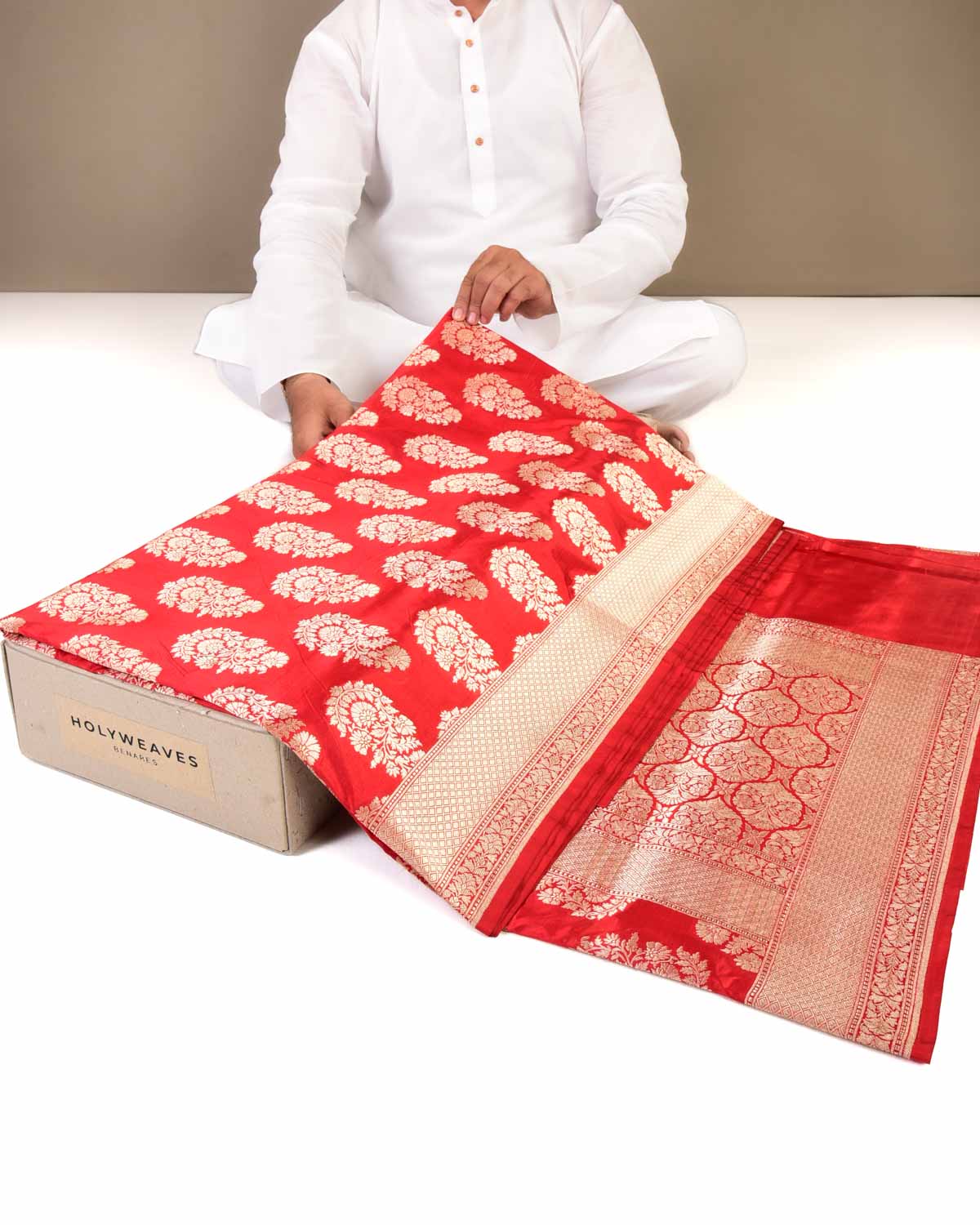 Bridal banarasi store katan saree