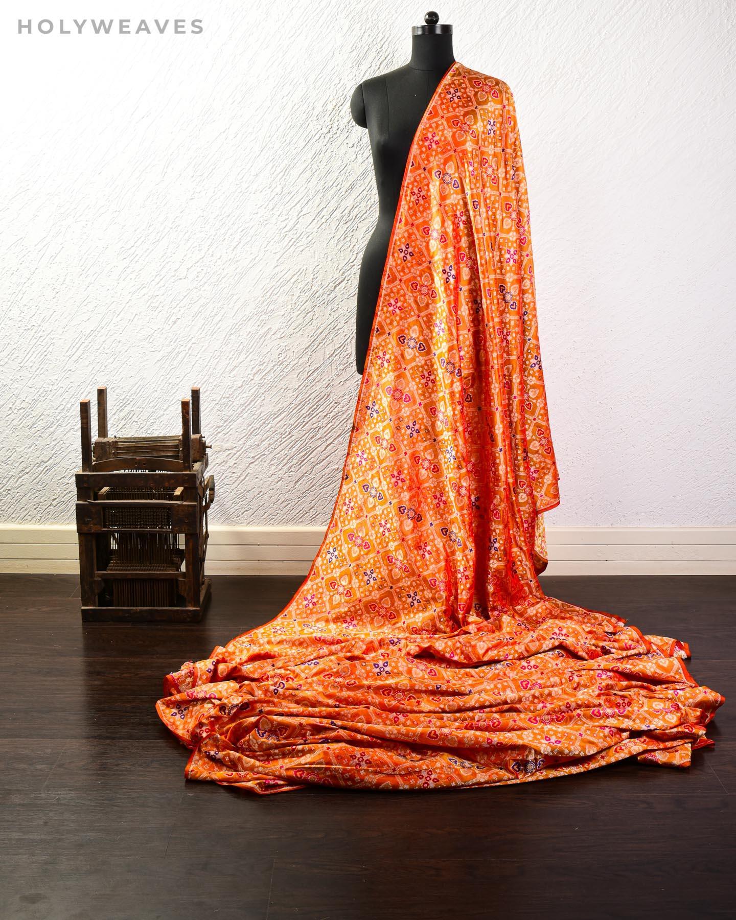 Handwoven Brocade Silk Scarf/Shawl India