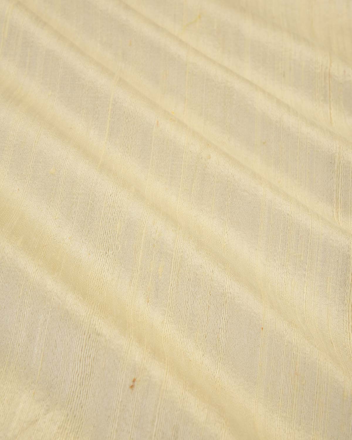 Cream Banarasi Textured Handwoven Raw Silk Fabric-HolyWeaves