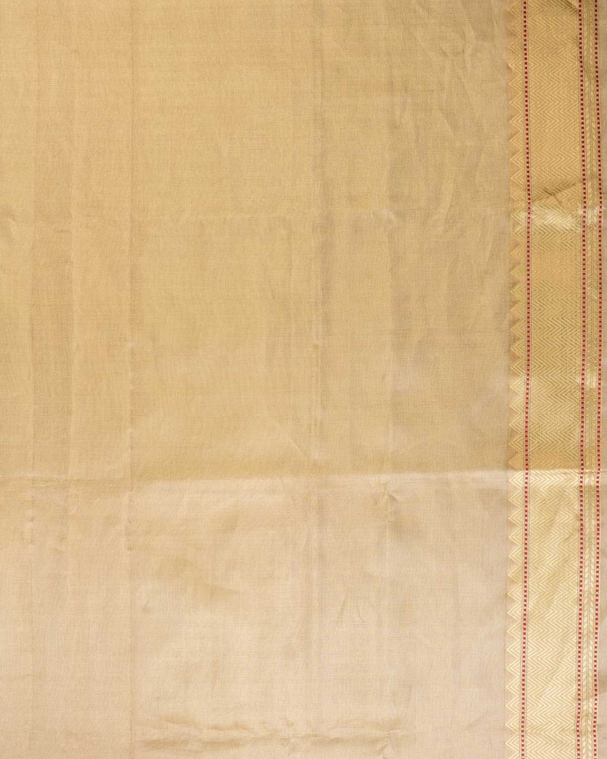 Metallic Gold Gold & Silver Zari Buti Kadhuan Brocade Handwoven Tissue Banarasi Saree-HolyWeaves