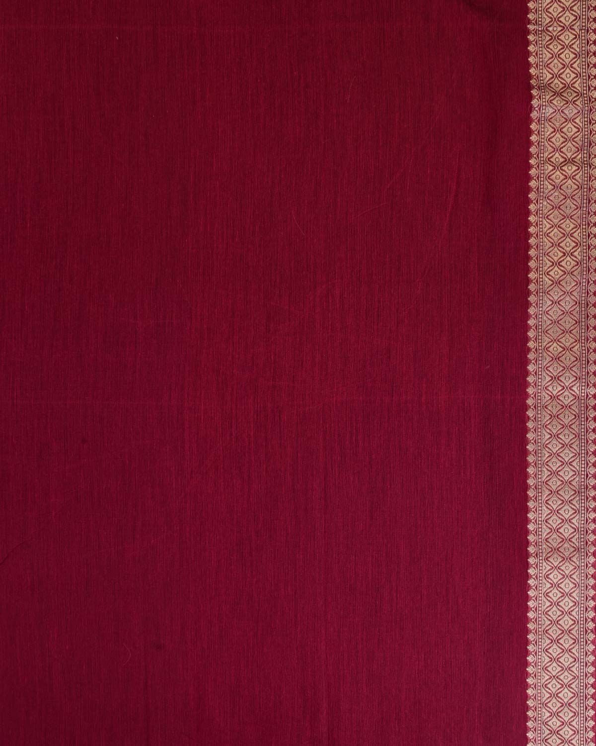 Magenta Gold Zari Leaf Buti Cutwork Brocade Woven Art Cotton Silk Banarasi Saree-HolyWeaves